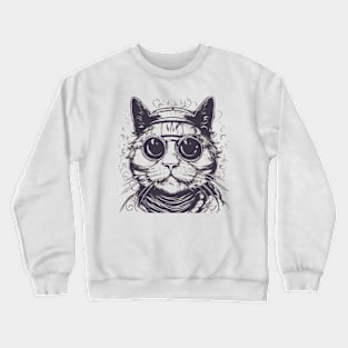 Mr dr cool cat in the house Crewneck Sweatshirt